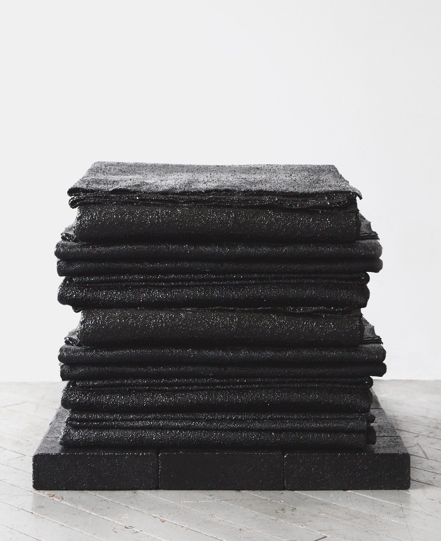 Stephanie Powell
                                    'To keep you warm at night,' 2013
                                    25 x 23 x 19 Inches
                                    lacquer, wool, cement
                                    